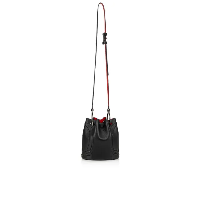 Women By My Side Bucket Bag 8211 Grained Calf Leather 8211 Black Black Christian Louboutin Shoulder Bags