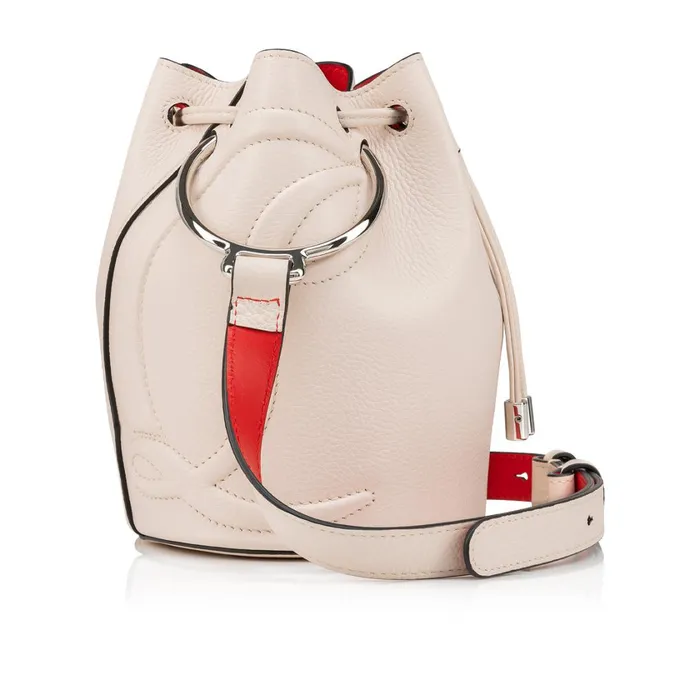 Women By My Side Bucket Bag 8211 Grained Calf Leather 8211 Leche Beige Christian Louboutin Shoulder Bags