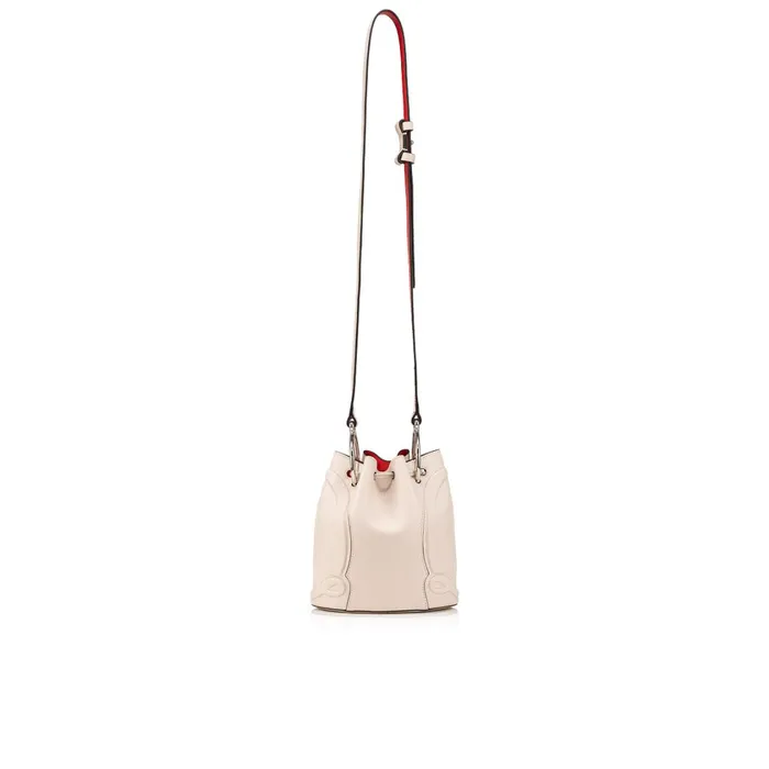 Women By My Side Bucket Bag 8211 Grained Calf Leather 8211 Leche Beige Christian Louboutin Shoulder Bags