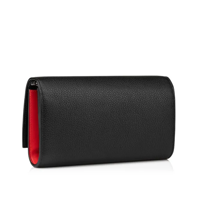 Women By My Side Wallet On Chain 8211 Grained Calf Leather 8211 Black Black Christian Louboutin Shoulder Bags