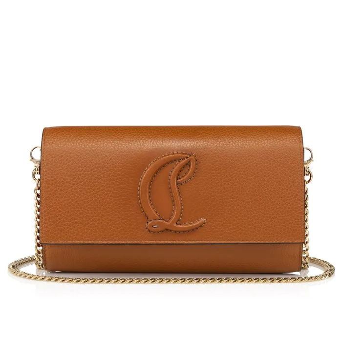 Women By My Side Wallet On Chain 8211 Grained Calf Leather 8211 Cuoio Brown Christian Louboutin Shoulder Bags Women By My Side Wallet On Chain 8211 Grained Calf Leather 8211 Cuoio Brown Christian Louboutin Shoulder Bags