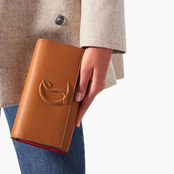 Women By My Side Wallet On Chain 8211 Grained Calf Leather 8211 Cuoio Brown Christian Louboutin Shoulder Bags