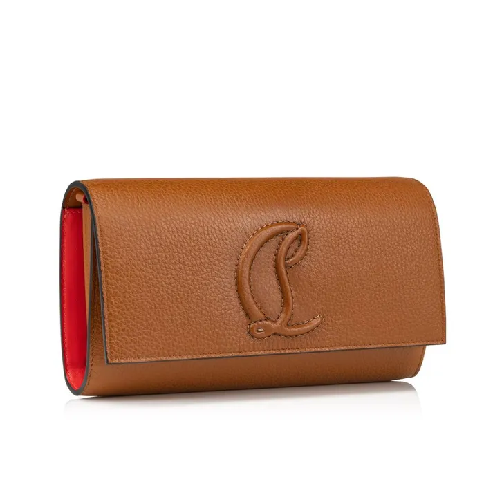 Women By My Side Wallet On Chain 8211 Grained Calf Leather 8211 Cuoio Brown Christian Louboutin Shoulder Bags