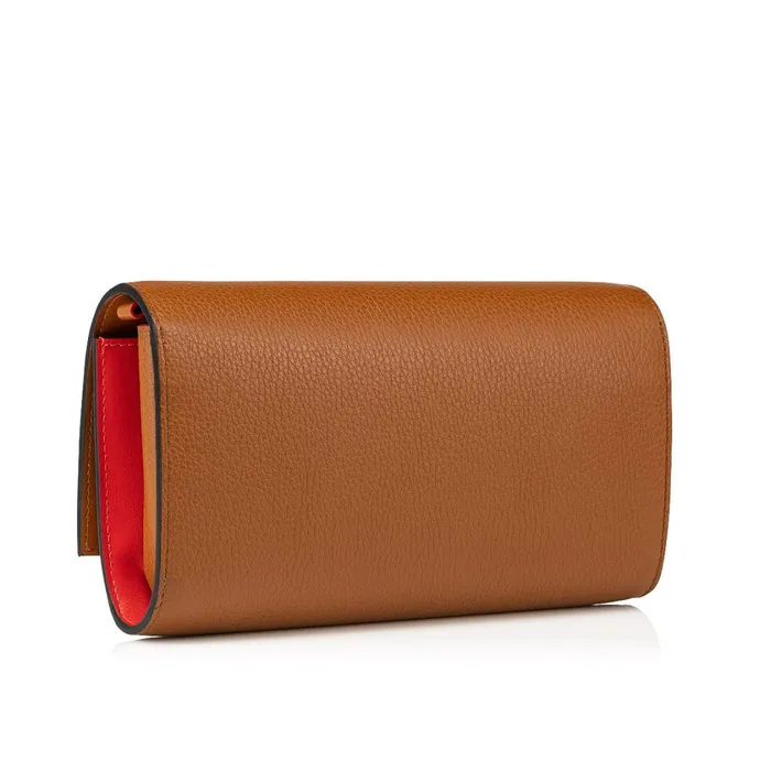 Women By My Side Wallet On Chain 8211 Grained Calf Leather 8211 Cuoio Brown Christian Louboutin Shoulder Bags