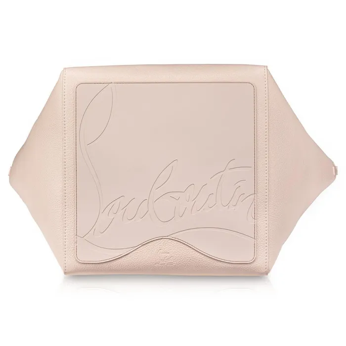 Women Cabachic Small Tote Bag 8211 Grained Calf Leather And Spikes Couronnes 8211 Leche Leche Christian Louboutin Totes