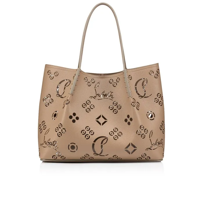 Women Cabarock Large Tote Bag 8211 Perforated Calf Leather Loubinthesky 8211 Roca Brown Christian Louboutin Shoulder Bags Women Cabarock Large Tote Bag 8211 Perforated Calf Leather Loubinthesky 8211 Roca Brown Christian Louboutin Shoulder Bags