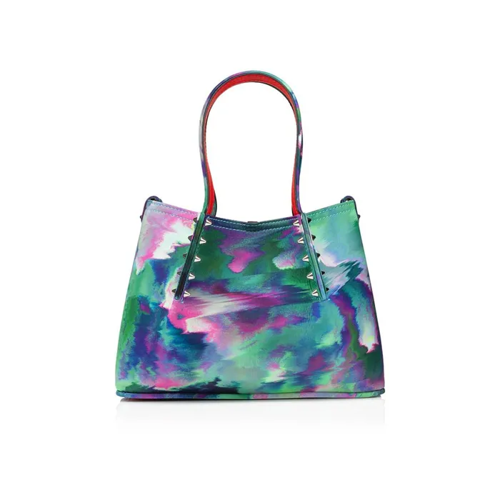 Women Cabarock Mini Tote Bag 8211 Crepe Satin Melancholia Print 8211 Multicolor Multicolor Christian Louboutin Totes Women Cabarock Mini Tote Bag 8211 Crepe Satin Melancholia Print 8211 Multicolor Multicolor Christian Louboutin Totes