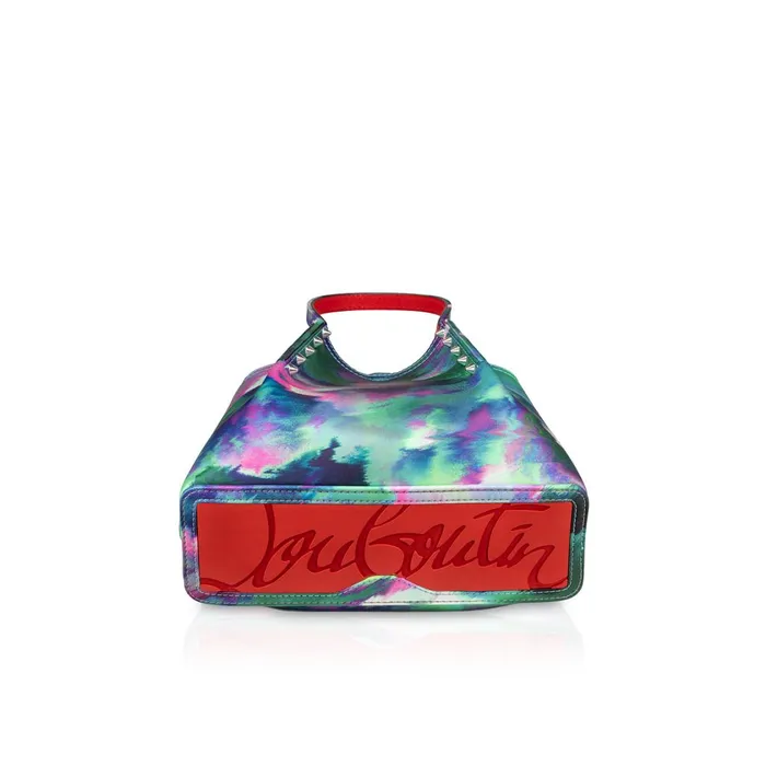 Women Cabarock Mini Tote Bag 8211 Crepe Satin Melancholia Print 8211 Multicolor Multicolor Christian Louboutin Totes