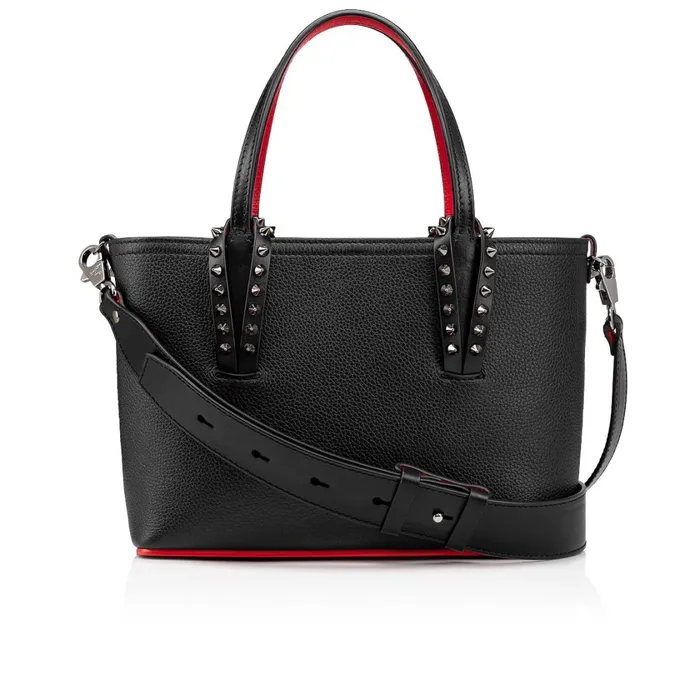 Women Cabata EW Mini Tote Bag 8211 Calf Leather 8211 Black Black Christian Louboutin Mini Bags Women Cabata EW Mini Tote Bag 8211 Calf Leather 8211 Black Black Christian Louboutin Mini Bags