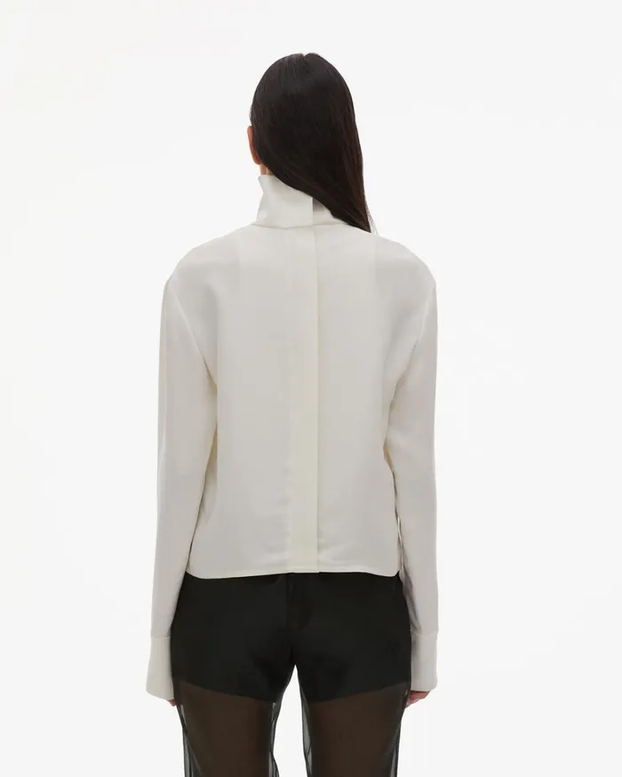 Women Cady High Neck Top Ivory Helmut Lang Tops