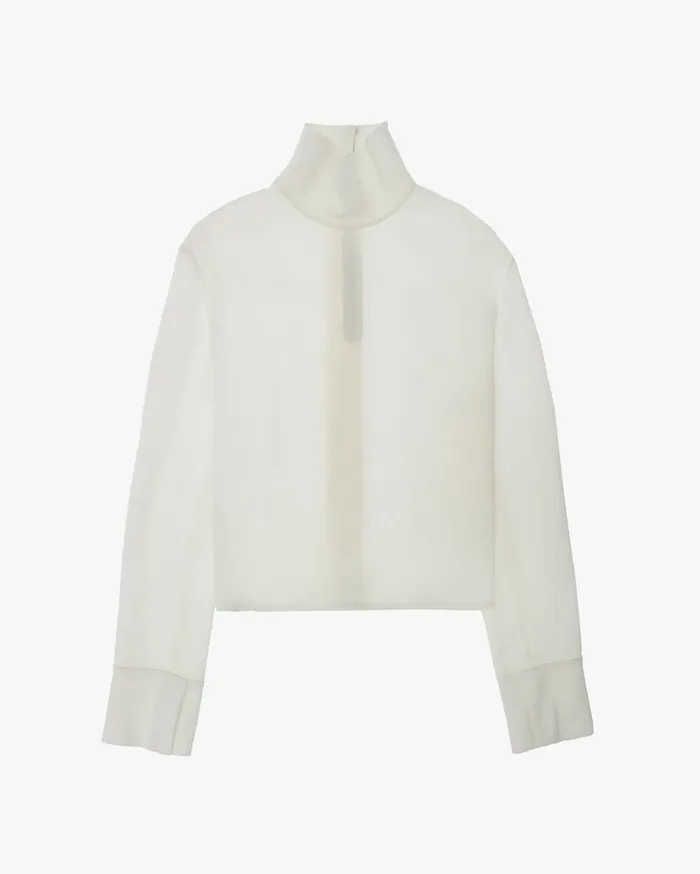Women Cady High Neck Top Ivory Helmut Lang Tops