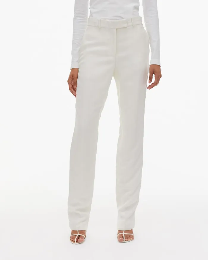 Women Cady Suit Pant Ivory Helmut Lang Pants