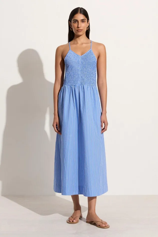 Women Camera Midi Dress Baratti Stripe 8211 Final Sale Faithfull The Brand Dresses Women Camera Midi Dress Baratti Stripe 8211 Final Sale Faithfull The Brand Dresses