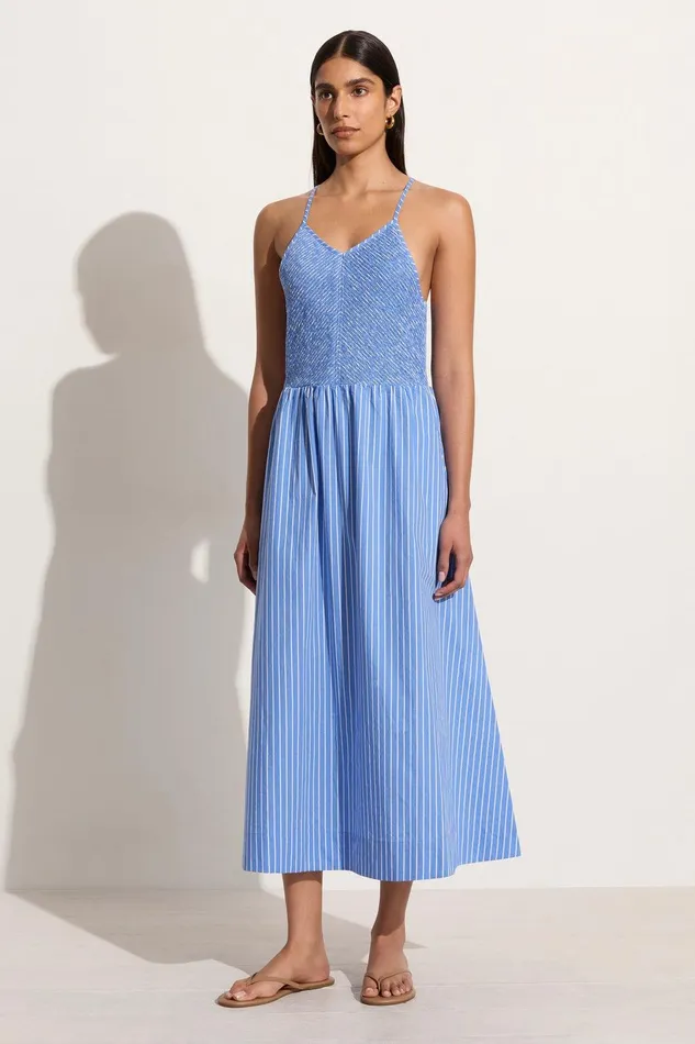 Women Camera Midi Dress Baratti Stripe 8211 Final Sale Faithfull The Brand Dresses Women Camera Midi Dress Baratti Stripe 8211 Final Sale Faithfull The Brand Dresses