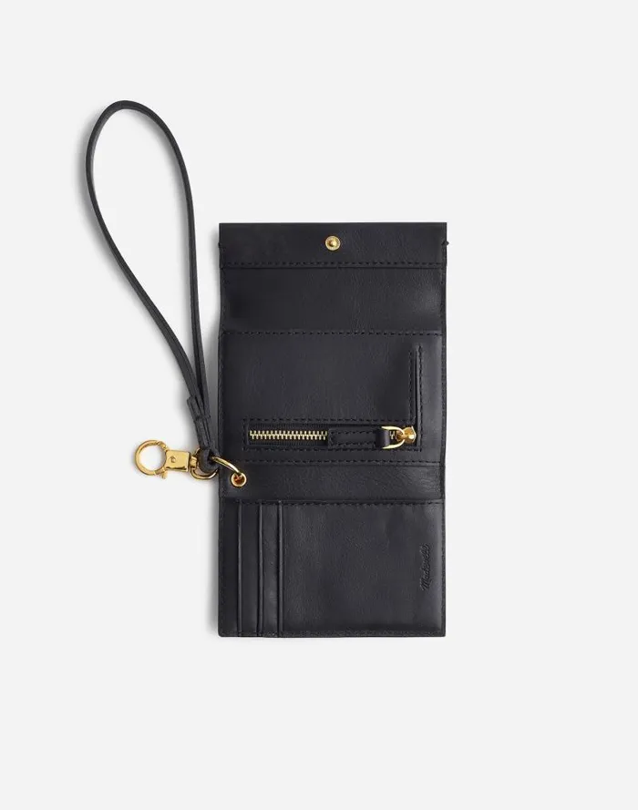 Women Card Case Wristlet True Black Madewell Pouches and Wallets