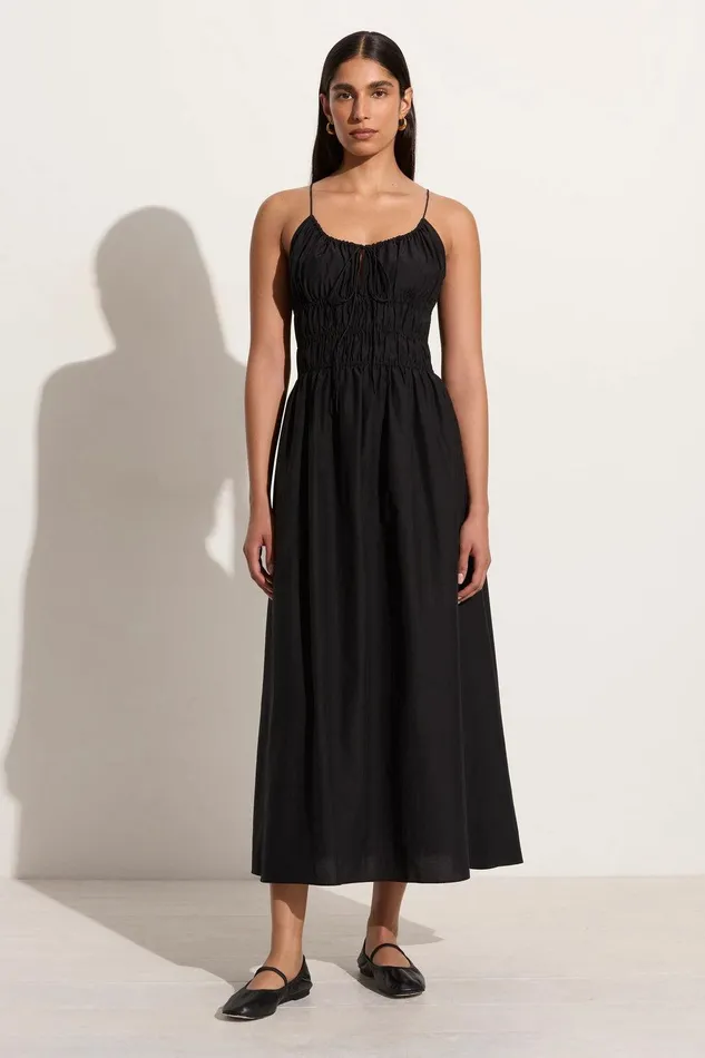 Women Carinna Midi Dress Black 8211 Final Sale Faithfull The Brand Dresses