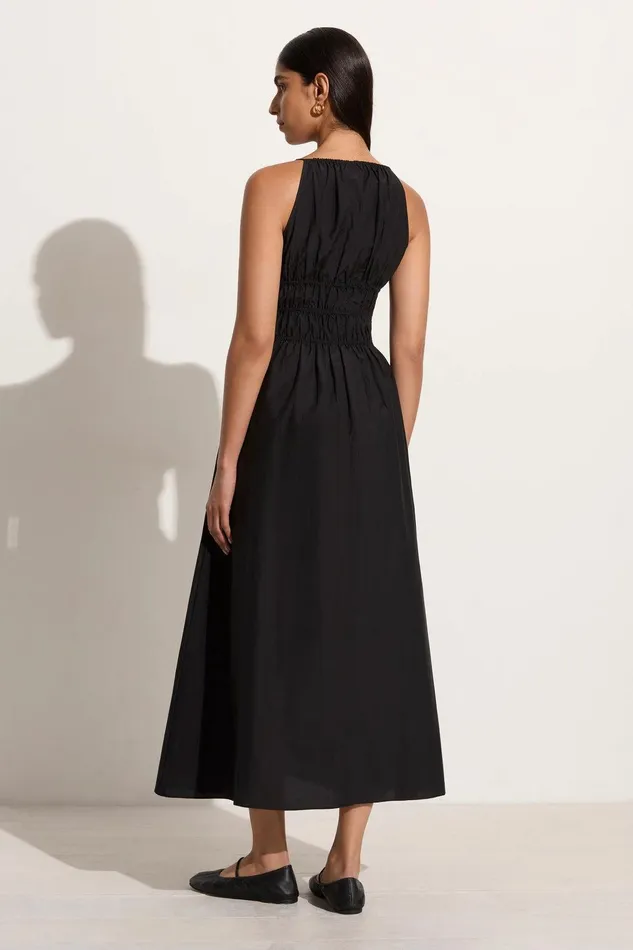 Women Carinna Midi Dress Black 8211 Final Sale Faithfull The Brand Dresses Women Carinna Midi Dress Black 8211 Final Sale Faithfull The Brand Dresses