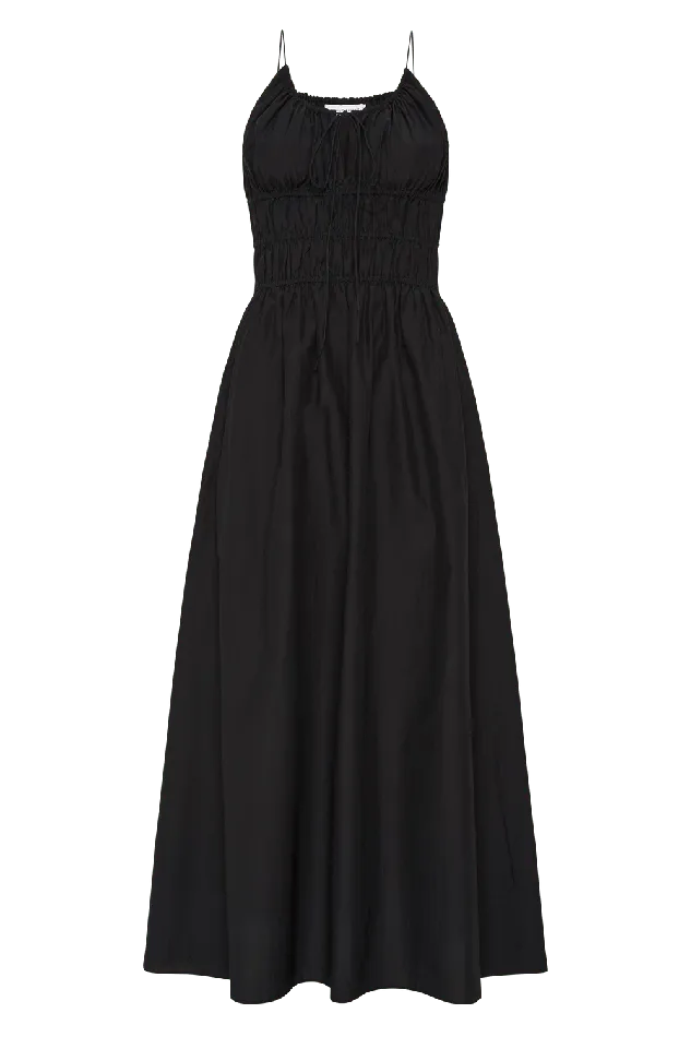 Women Carinna Midi Dress Black 8211 Final Sale Faithfull The Brand Dresses Women Carinna Midi Dress Black 8211 Final Sale Faithfull The Brand Dresses