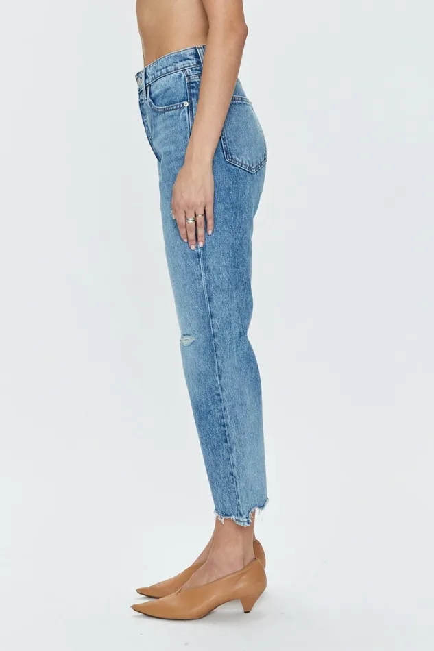 Women Cassie Crop Super High Rise Straight Crop Jean 8211 Fair Side Vintage Pistola Denim Denim