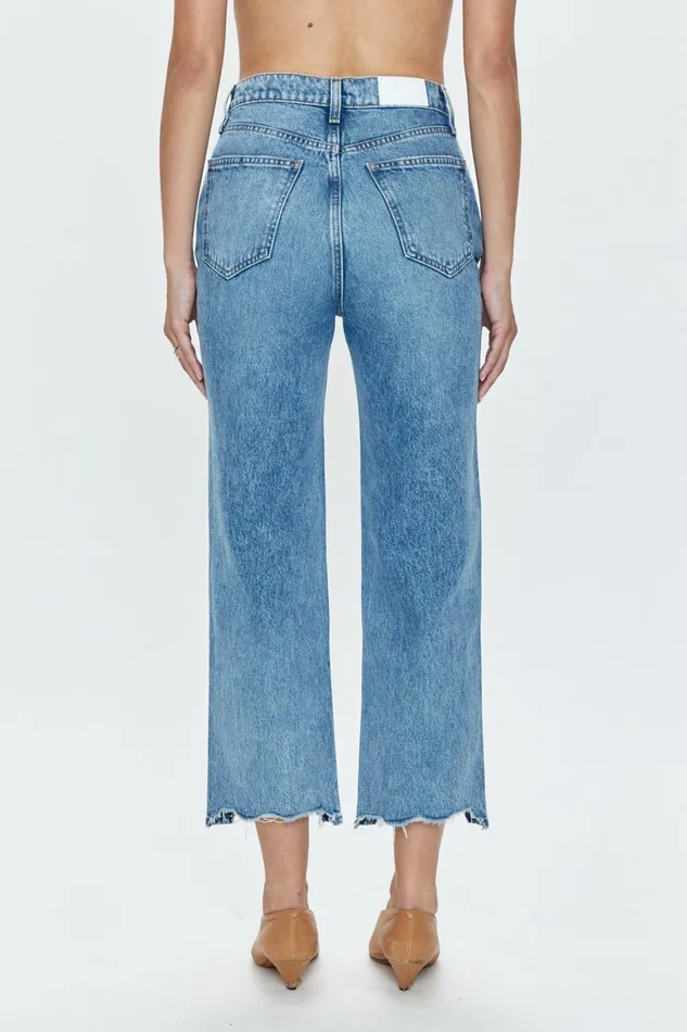 Women Cassie Crop Super High Rise Straight Crop Jean 8211 Fair Side Vintage Pistola Denim Denim