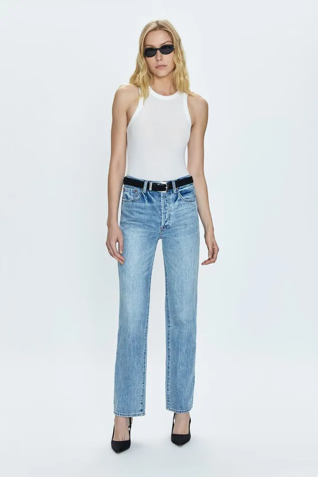 Women Cassie Super High Rise Straight Jean 8211 Bramble Pistola Denim Denim