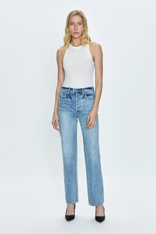 Women Cassie Super High Rise Straight Jean 8211 Bramble Pistola Denim Denim