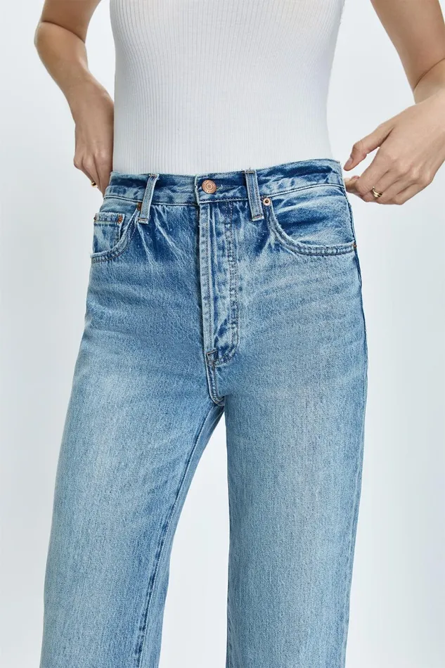Women Cassie Super High Rise Straight Jean 8211 Bramble Pistola Denim Denim