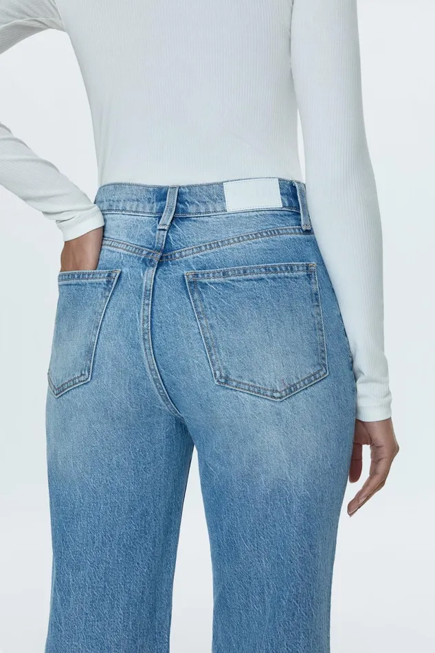 Women Cassie Super High Rise Straight Jean 8211 Fonda Pistola Denim Denim
