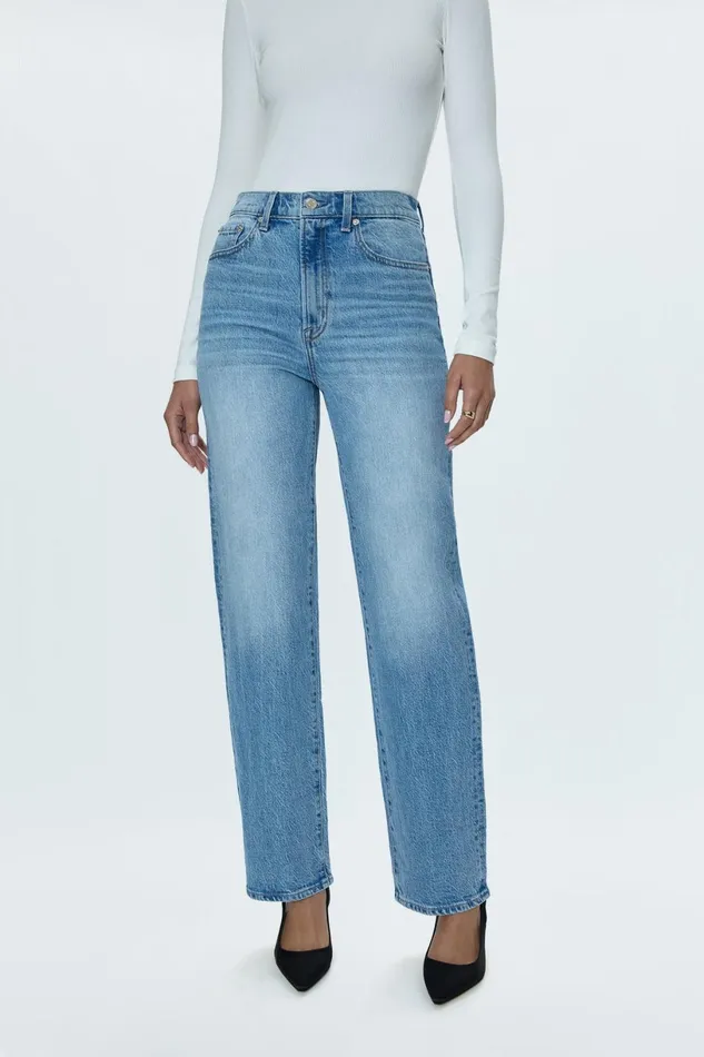 Women Cassie Super High Rise Straight Jean 8211 Fonda Pistola Denim Denim