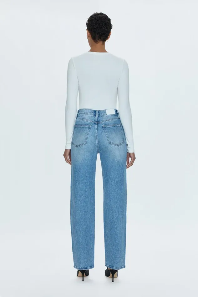 Women Cassie Super High Rise Straight Jean 8211 Fonda Pistola Denim Denim