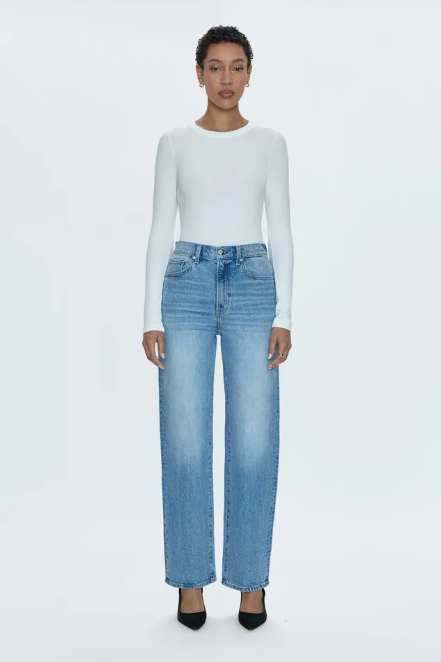 Women Cassie Super High Rise Straight Jean 8211 Fonda Pistola Denim Denim