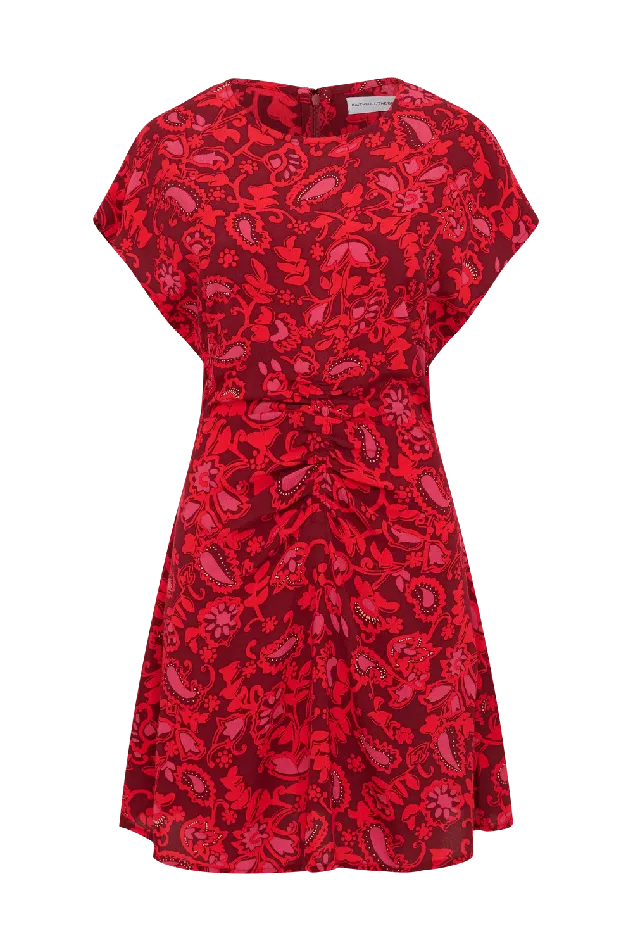 Women Celestina Mini Dress Selcetta Paisley Red Faithfull The Brand Dresses Women Celestina Mini Dress Selcetta Paisley Red Faithfull The Brand Dresses