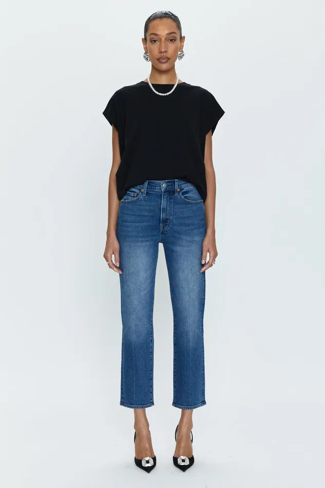 Women Charlie High Rise Straight Jean 8211 Augustus Pistola Denim Denim