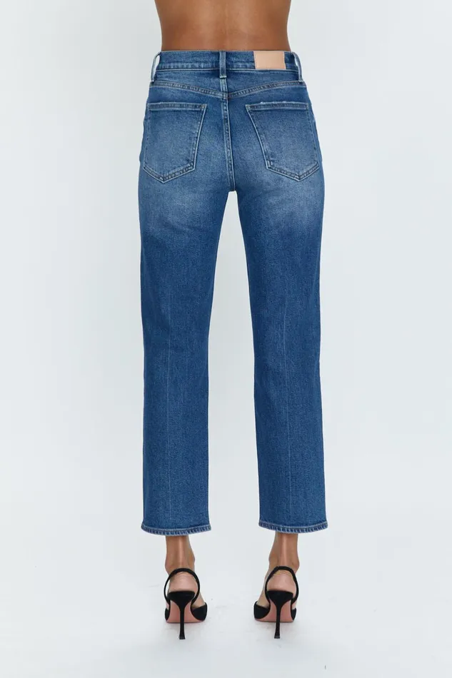 Women Charlie High Rise Straight Jean 8211 Augustus Pistola Denim Denim