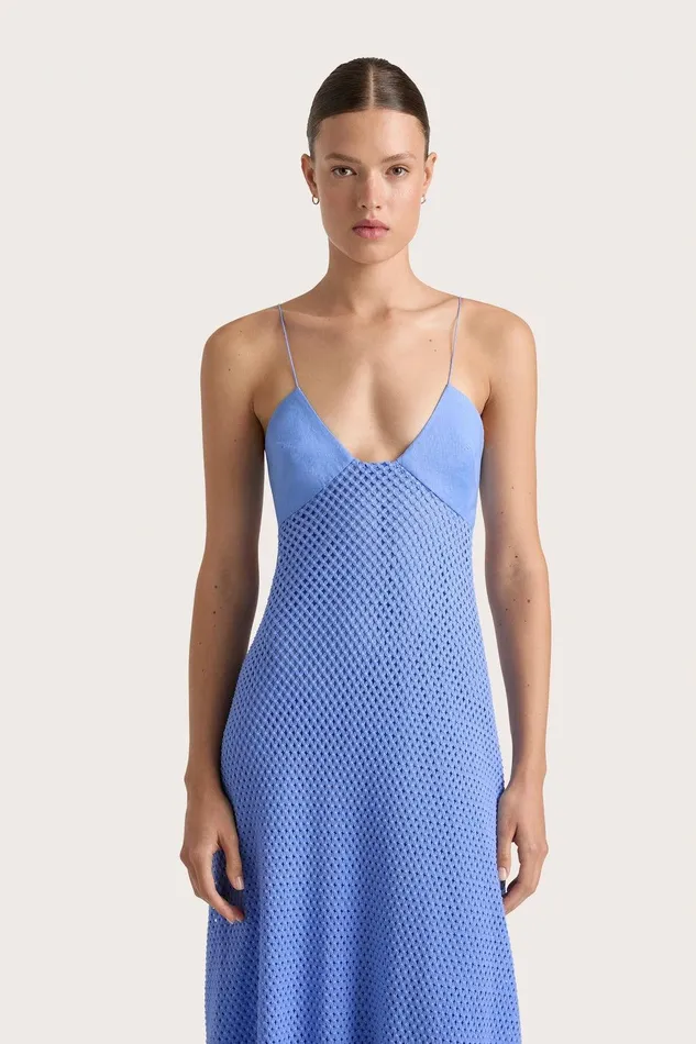 Women Ciele Maxi Dress Azalea Mid Blue Faithfull The Brand Dresses Women Ciele Maxi Dress Azalea Mid Blue Faithfull The Brand Dresses