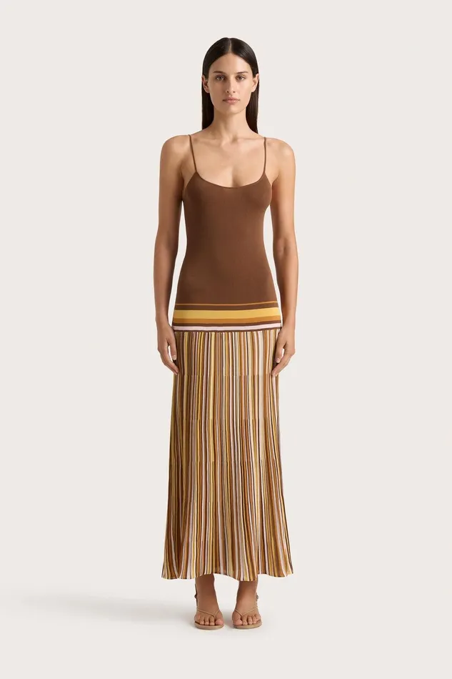 Women Citara Maxi Dress Cocoa Faithfull The Brand Dresses