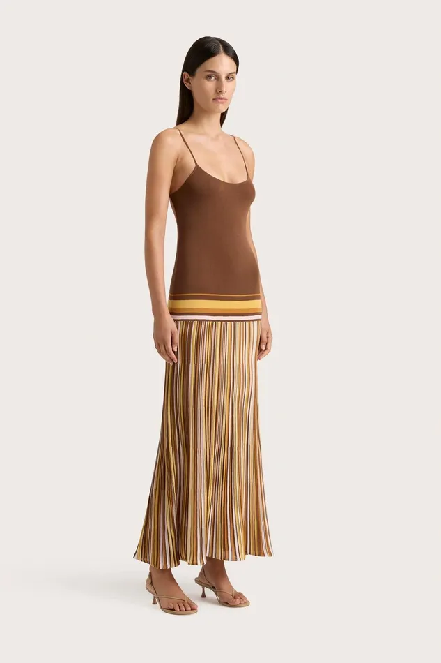 Women Citara Maxi Dress Cocoa Faithfull The Brand Dresses