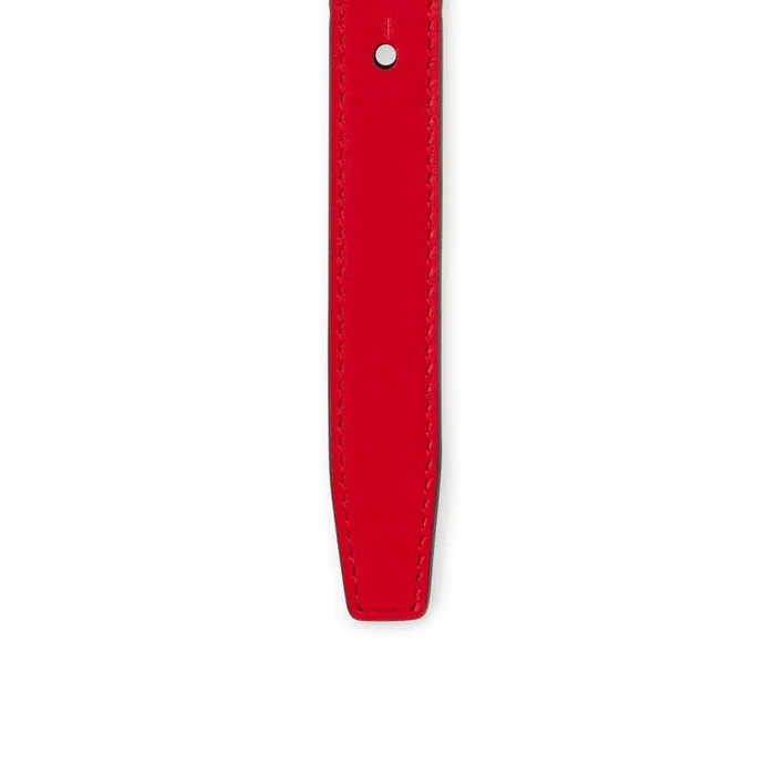Women CL Logo Belt Belt 8211 Calf Leather 8211 Loubi Red Christian Louboutin Belts