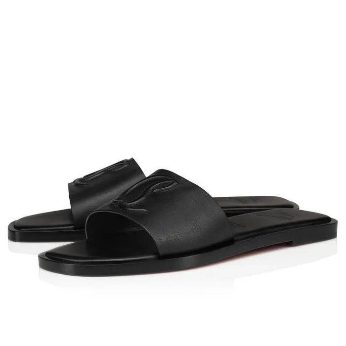 Women CL Mule Mules 8211 Calf Leather 8211 Black Black Christian Louboutin Sandals and Slides Women CL Mule Mules 8211 Calf Leather 8211 Black Black Christian Louboutin Sandals and Slides