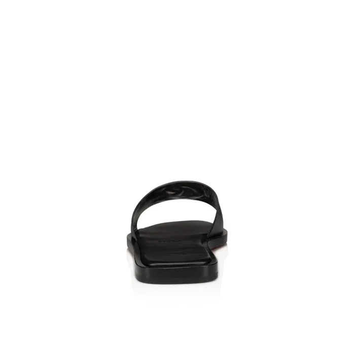 Women CL Mule Mules 8211 Calf Leather 8211 Black Black Christian Louboutin Sandals and Slides