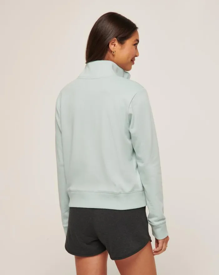 Women CLOUD FLEECE HALF ZIP Ether TravisMathew Hoodies and Pullovers