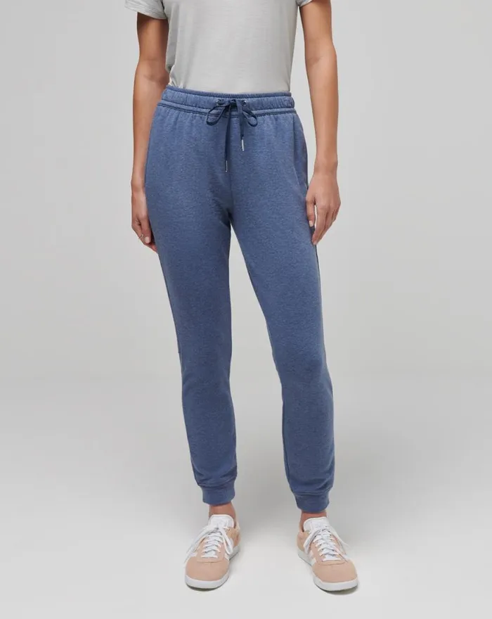 Women CLOUD FLEECE JOGGER Heather Navy TravisMathew Pants