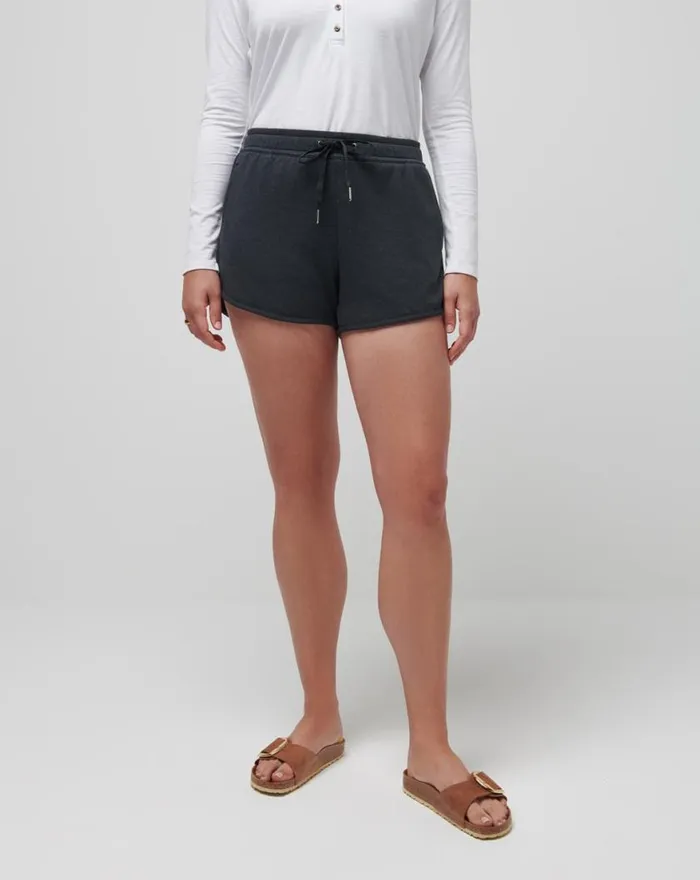 Women CLOUD FLEECE SHORT 20 Heather Black TravisMathew Shorts
