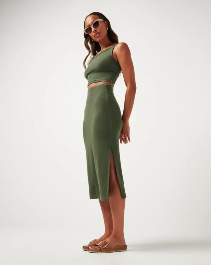 Women CLOUD RIB SKIRT Clover TravisMathew Skorts and Skirts