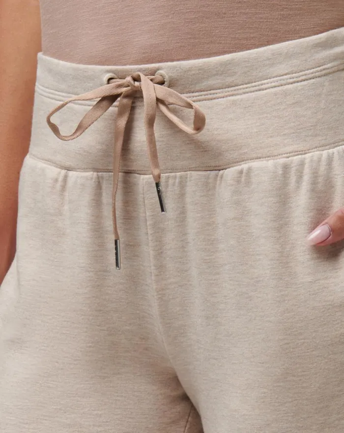 Women CLOUD TERRY TIE JOGGER Heather Natural TravisMathew Pants