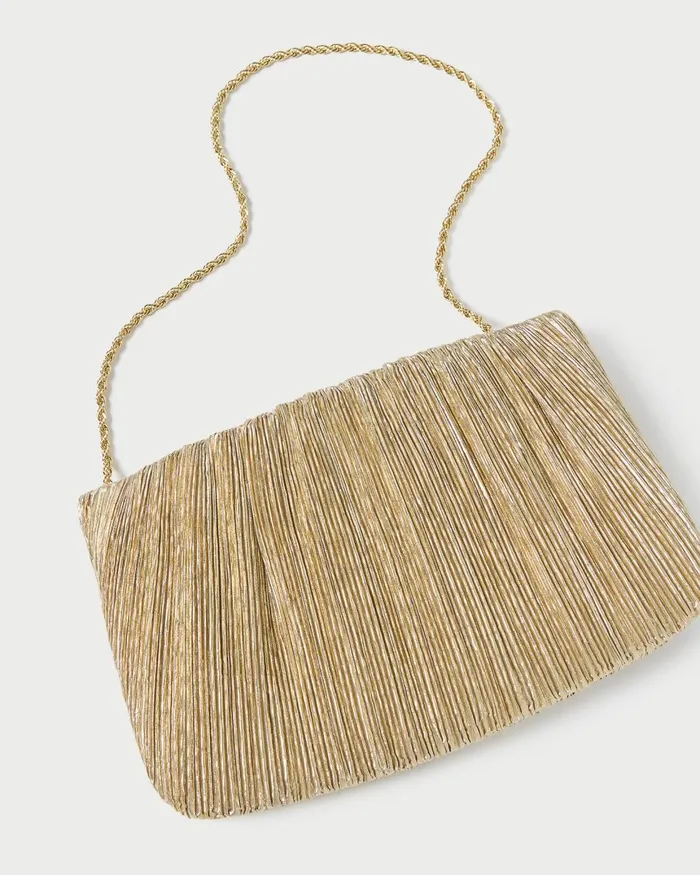 Women Clutches Loeffler Randall Brit Gold Lam Pleated Clutch I Clutches I Handbags Women Clutches Loeffler Randall Brit Gold Lam Pleated Clutch I Clutches I Handbags