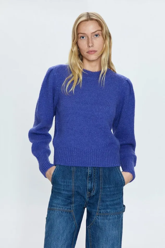 Women Colette Sweater 8211 Periwinkle Pistola Denim Sweaters and Knits