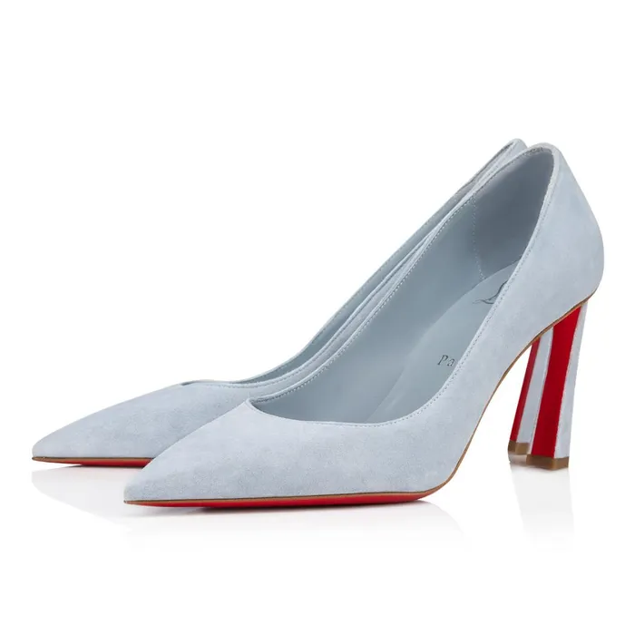 Women Condora 85 Mm Pumps 8211 Veau Velours 8211 Paseo Blue Christian Louboutin Pumps Women Condora 85 Mm Pumps 8211 Veau Velours 8211 Paseo Blue Christian Louboutin Pumps