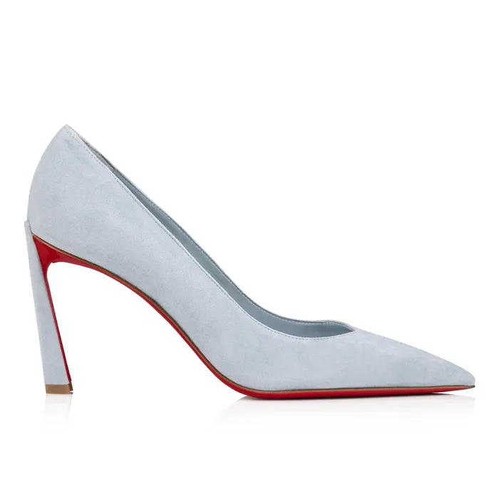 Women Condora 85 Mm Pumps 8211 Veau Velours 8211 Paseo Blue Christian Louboutin Pumps