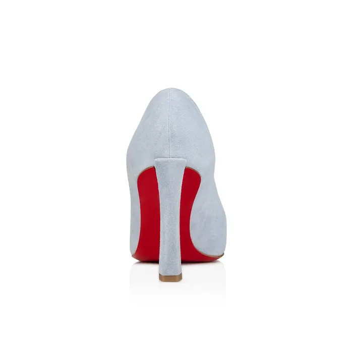 Women Condora 85 Mm Pumps 8211 Veau Velours 8211 Paseo Blue Christian Louboutin Pumps